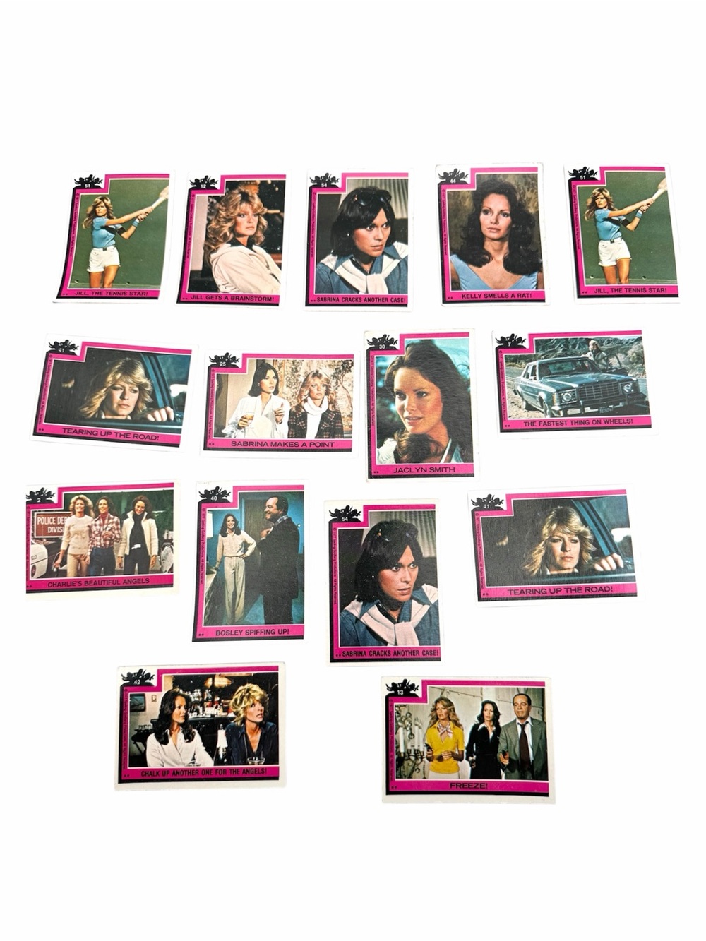 Vintage 1977 Topps Charlie’s Angels Series 1 Lot of 15 Trading Cards